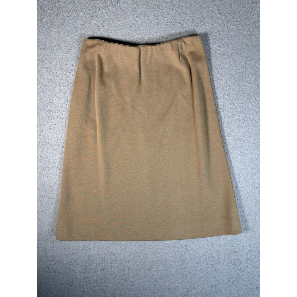 Vintage Catalina Skirt Tan  Brown Size Small Secretary Pencil Skirt‎ Academia
